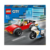 LEGO 60392 City Police Bike Car Chase Toy with Racing Vehicle & Motorbike Toys for 5 Plus Year Olds, Kids Gift Idea, Set featuring 2 Officer Minifigures