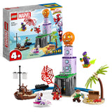 LEGO 10790 Marvel Team Spidey at Green Goblin's Lighthouse, Toy for Kids Aged 4 with Pirate Shipwreck, Miles Morales Minifigure & More, Spidey and His Amazing Friends Series