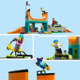 LEGO 60364 City Street Skate Park Set, Toy For Kids Aged 6 Plus Years Old with BMX Bike, Skateboard, Scooter, In-Line Skates and 4 Skater Minifigures to Perform Stunts, 2023 Set