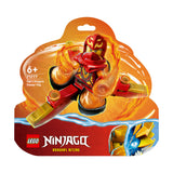 LEGO 71777 NINJAGO Kai's Dragon Power Spinjitzu Flip Toy, Collectible Set for Kids Aged 6 plus to Perform Tricks, with Kai Minifigure, Small Gift Idea for Ninja Fans