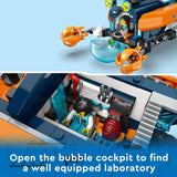 LEGO 60379 City Deep-Sea Explorer Submarine Toy, Underwater Ocean Set with Drone, Shark Figures, Shipwreck and Diver Minifigures, Birthday Gift for Kids, Boys, Girls Aged 7+