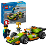 LEGO City Green Race Car Toy for 4 Plus Year Old Boys & Girls, Classic-Style Racing Vehicle Building Kit, with Photographer and Driver Minifigures, Gifts for Preschool Kids 60399