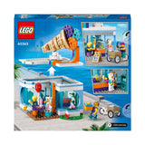 LEGO 60363 City Ice-Cream Shop Toy for 6+ Year Olds with Cart Bike and 3 Minifigures, Birthday Gift for Boys, Girls, Kids, 2023 Set