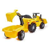 Ecoiffier - Ride-On Excavator With Trailer Riding Toy