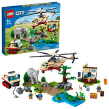 LEGO 60302 City Wildlife Rescue Operation Vet Clinic Set, with Animal Figures and Helicopter Toy for Kids 6 Years Old