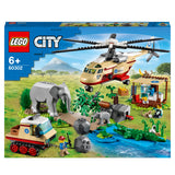 LEGO 60302 City Wildlife Rescue Operation Vet Clinic Set, with Animal Figures and Helicopter Toy for Kids 6 Years Old