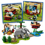 LEGO 60302 City Wildlife Rescue Operation Vet Clinic Set, with Animal Figures and Helicopter Toy for Kids 6 Years Old