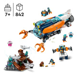 LEGO 60379 City Deep-Sea Explorer Submarine Toy, Underwater Ocean Set with Drone, Shark Figures, Shipwreck and Diver Minifigures, Birthday Gift for Kids, Boys, Girls Aged 7+