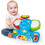 Baby Clementoni - Alberto Elephant in concert - Baby Activity Toy - English & Italian