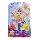 Hasbro - Princess Secret Styles Magic Glitter Wand Belle Doll, Toy for Kids 4 and Up