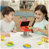 Play-Doh Kitchen Creations Grill 'n Stamp Playset for Kids 3 Years and Up with 6 Non-Toxic Colors