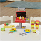 Play-Doh Kitchen Creations Grill 'n Stamp Playset for Kids 3 Years and Up with 6 Non-Toxic Colors