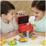 Play-Doh Kitchen Creations Grill 'n Stamp Playset for Kids 3 Years and Up with 6 Non-Toxic Colors