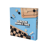 SPIN MASTER - EG classici Checkers & Chess three games in Wood