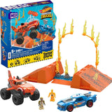 MATTEL - Mega Hot Wheels Smash & Crash Tiger Shark Chomp Course Construction Set Toys