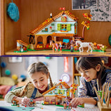 LEGO 41745 Friends Autumn’s Horse Stable Set with 2 Toy Horses, Carriage and Riding Accessories, Farm Animal Gift for Girls, Boys and Kids 7 Plus Years Old