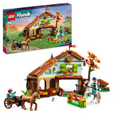 LEGO 41745 Friends Autumn’s Horse Stable Set with 2 Toy Horses, Carriage and Riding Accessories, Farm Animal Gift for Girls, Boys and Kids 7 Plus Years Old