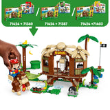 LEGO 71424 Super Mario Donkey Kong's Tree House Expansion Set, Buildable Treehouse Toy with 2 Character Figures, Playset for Kids, Boys and Girls Aged 8 and Up, to Combine with a Starter Course