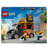 LEGO City Burger Van, Food Truck Toy for 5 Plus Year Old Boys & Girls, Vehicle Building Toys, Kitchen Playset with Vendor Minifigure and Accessories, Imaginative Play Gifts for kids 60404