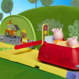 Hasbro - Peppa Pig All Around Peppa’s Town Set with Adjustable Track; Includes Vehicle and 1 Figure; 35+ Sounds; Ages 3 and Up