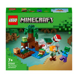 LEGO 21240 Minecraft The Swamp Adventure, Building Game Construction Toy with Alex and Zombie Figures in Biome, Birthday Gift Idea for Kids Aged 8