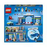 LEGO 60370 City Police Station Chase Playset with Car Toy and Motorbike, Breakout Jail, 4 Minifigures and Dog Figure, Toys for Kids 4 Plus Years Old