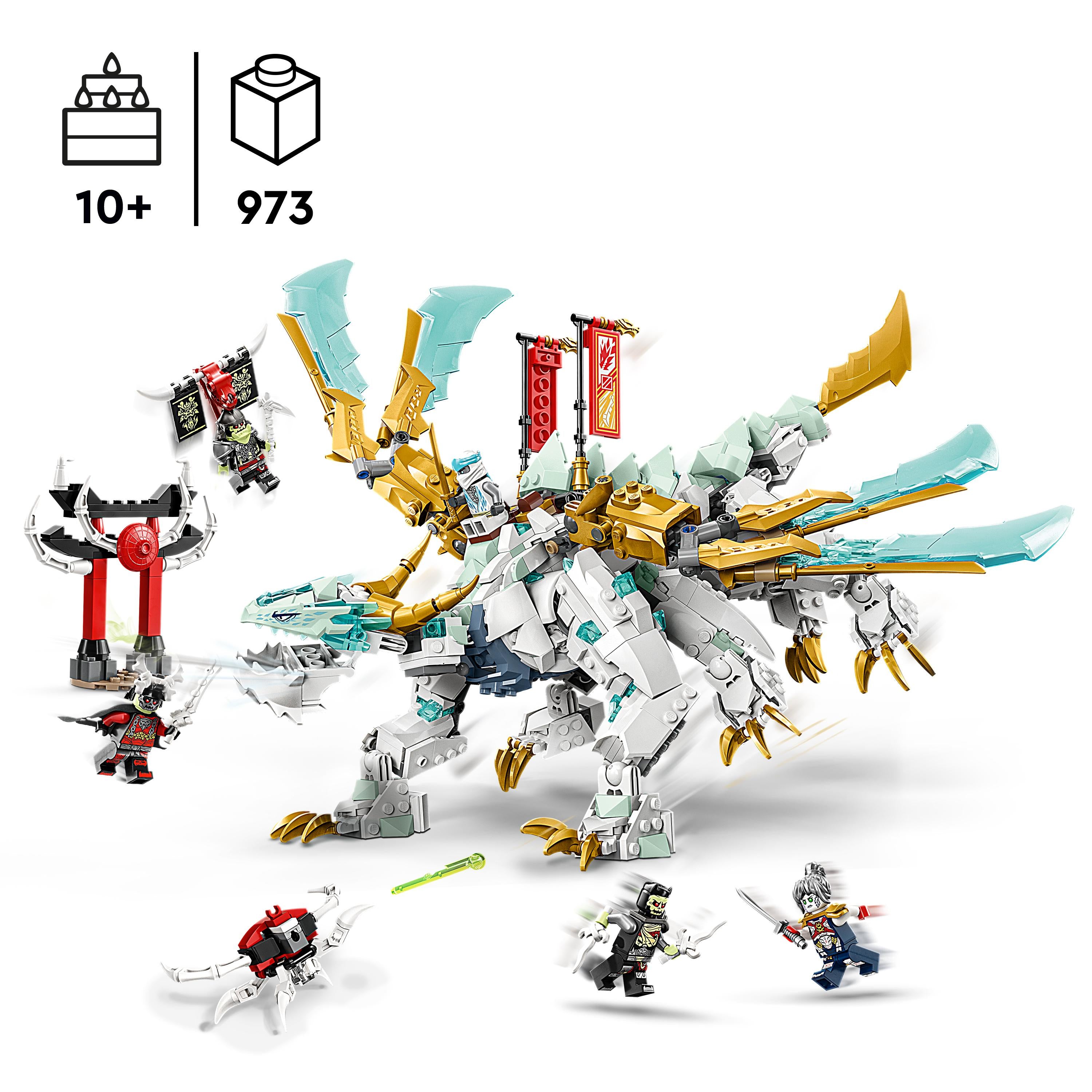 LEGO NINJAGO Zane Ice Dragon Creature Building Toy 71786