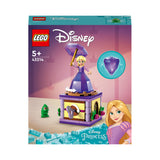 LEGO 43214 Disney Princess Twirling Rapunzel Buildable Toy with Diamond Dress Mini-Doll and Pascal the Chameleon Figure, Collectible Toys for Girls & Boys