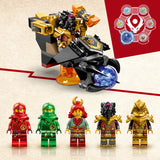 LEGO 71793 NINJAGO Heatwave Transforming Lava Dragon Toy, Dragons Rising Series Set with Mythical Creature Figure, plus Kai & Lloyd Minifigures