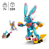 LEGO 71453 DREAMZzz Izzie and Bunchu the Bunny Set, Buildable Toy Rabbit Figure with Roller Skates, Build in 2 Ways for Imaginative Play Based on the TV Show, Animal Toys for Kids, Boys, Girls Aged 7+