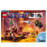 LEGO 71793 NINJAGO Heatwave Transforming Lava Dragon Toy, Dragons Rising Series Set with Mythical Creature Figure, plus Kai & Lloyd Minifigures