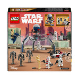 LEGO Star Wars Clone Trooper & Battle Droid Battle Pack Building Toys for Kids with Speeder Bike Vehicle, 4 Minifigures and 5 Figures, Gifts for Boys and Girls Aged 7 Plus Years Old 75372