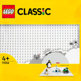 LEGO 11026 Classic White Baseplate Building Base, Square 32x32 Build and Display Board, Construction Toy