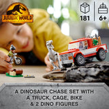 LEGO 76946 Jurassic World Blue and Beta Velociraptor Capture with Truck and 2 Dinosaur Toys For Kids Aged 6 Plus, 2022 Dominion Movie Inspired Set