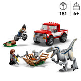 LEGO 76946 Jurassic World Blue and Beta Velociraptor Capture with Truck and 2 Dinosaur Toys For Kids Aged 6 Plus, 2022 Dominion Movie Inspired Set