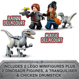 LEGO 76946 Jurassic World Blue and Beta Velociraptor Capture with Truck and 2 Dinosaur Toys For Kids Aged 6 Plus, 2022 Dominion Movie Inspired Set