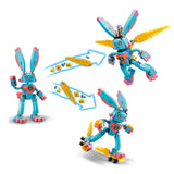 LEGO 71453 DREAMZzz Izzie and Bunchu the Bunny Set, Buildable Toy Rabbit Figure with Roller Skates, Build in 2 Ways for Imaginative Play Based on the TV Show, Animal Toys for Kids, Boys, Girls Aged 7+