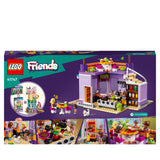 LEGO 41747 Friends Heartlake City Community Kitchen Playset with Toy Cooking Accessories, 3 Mini-Dolls plus Pet Churro the Cat Figure, Can Be Combined with Community Centre (41748)